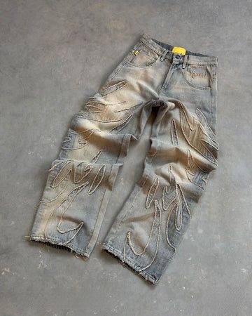 Static fade jeans